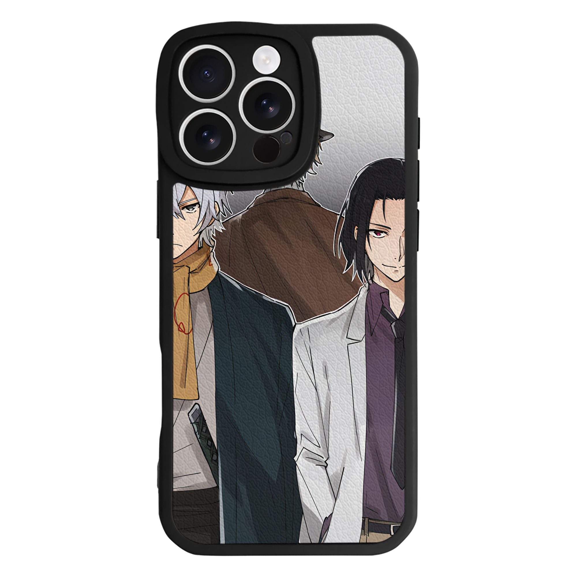 （画像用） 文豪ストレイドッグス Bungo Stray Dogs 【iPhone 16シリーズ対応】シリコンスマホケース（レザー調） 材質：シリコン